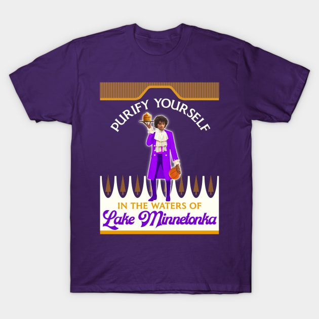 Purify Yourself In The Waters Of Lake Minnetonka (Dark) T-Shirt by darklordpug